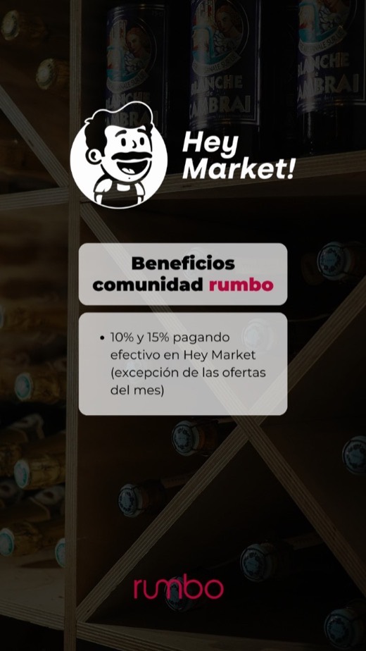 Beneficio Comunidad Rumbo en Hey Market